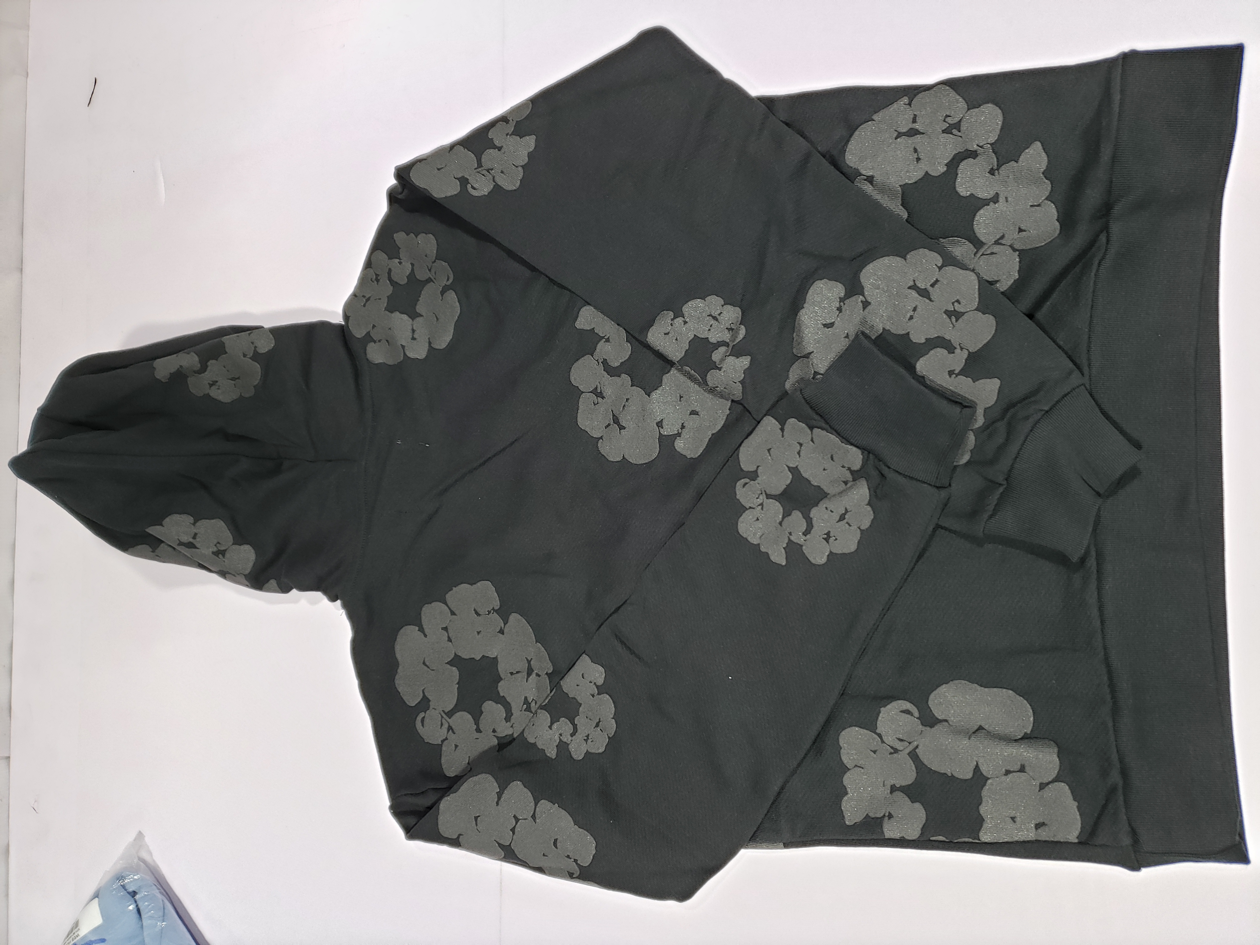 Top Quality Denim Tears Cotton Wreath Hoodie Black Monochrome review 1