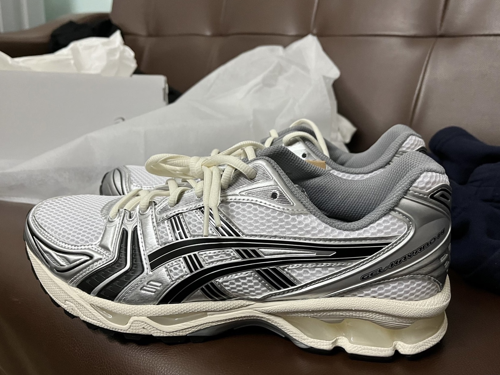    ASICS Gel-Kayano 14 JJJJound Silver Black 1201A457-101 review Blake 01