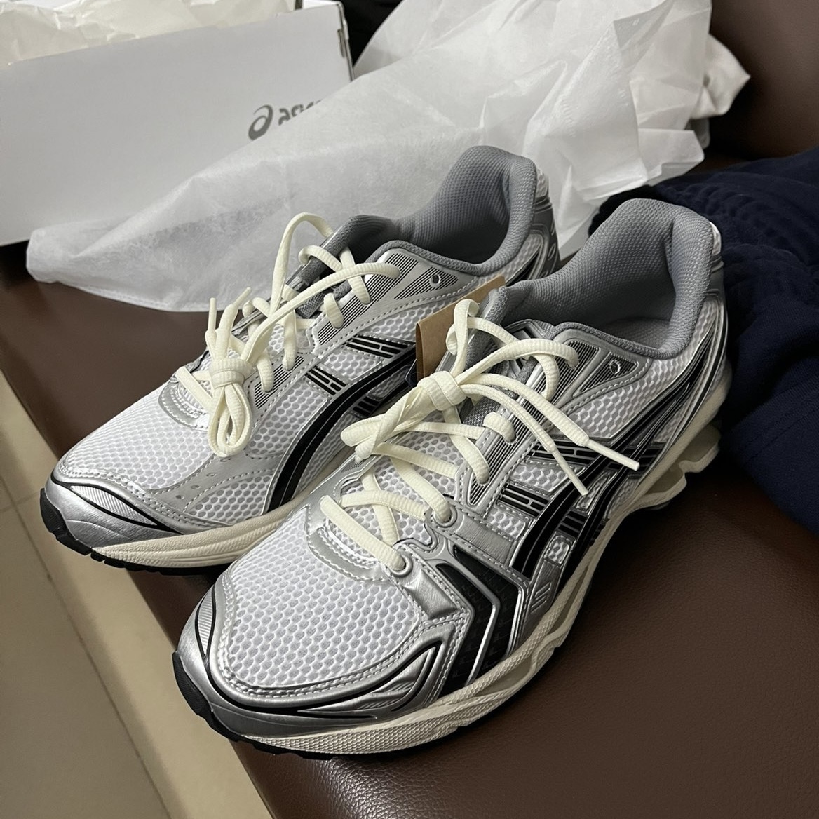   ASICS Gel-Kayano 14 JJJJound Silver Black 1201A457-101 review Blake 02