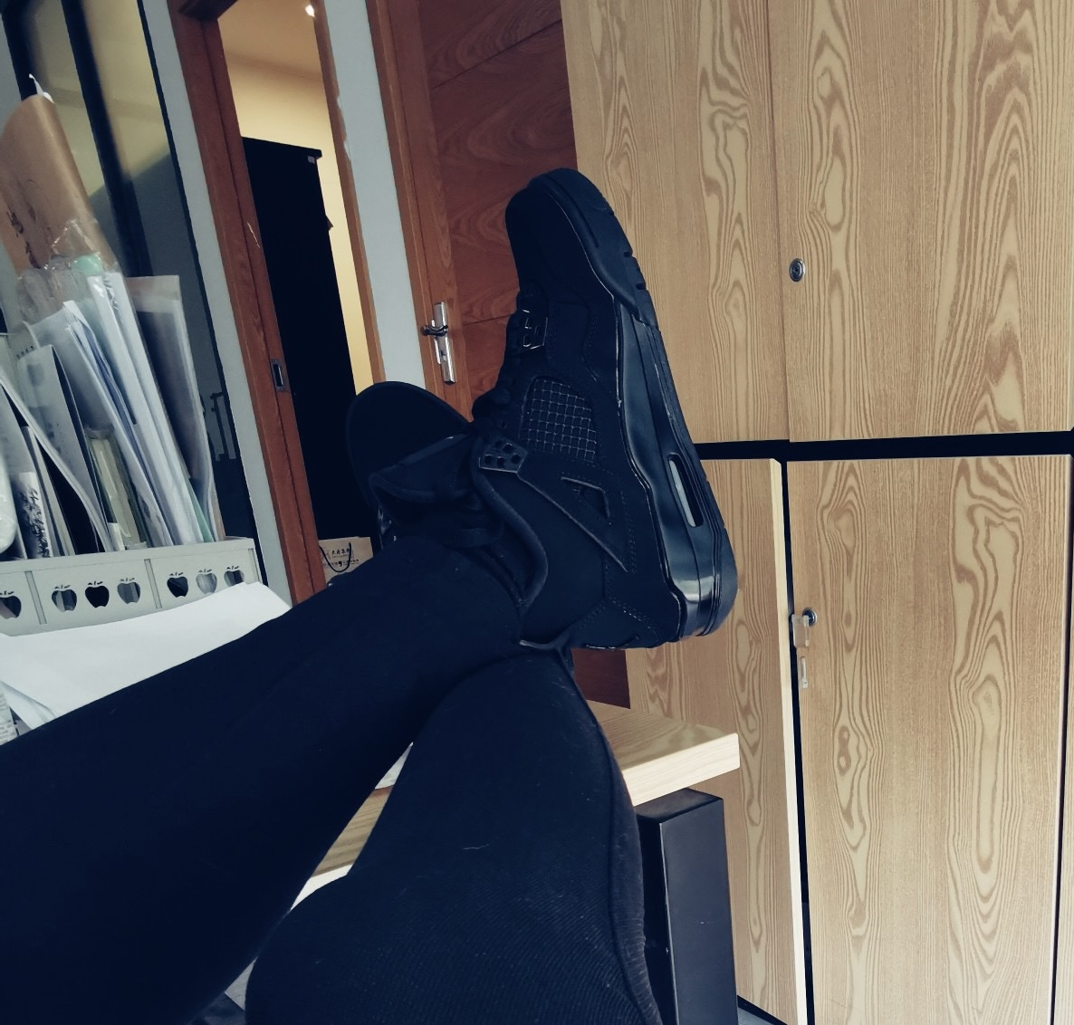 PKgod Air Jordan 4 Retro Black Cat CU1110-010 review Kyrie Jr
