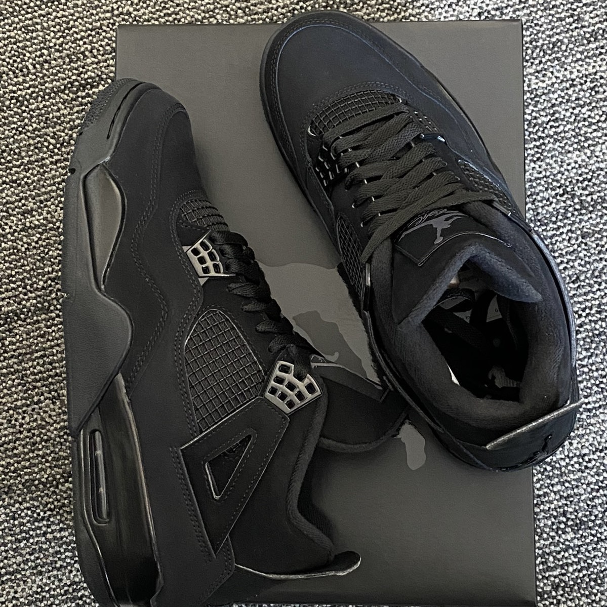PKgod Air Jordan 4 Retro Black Cat CU1110-010 review Saint
