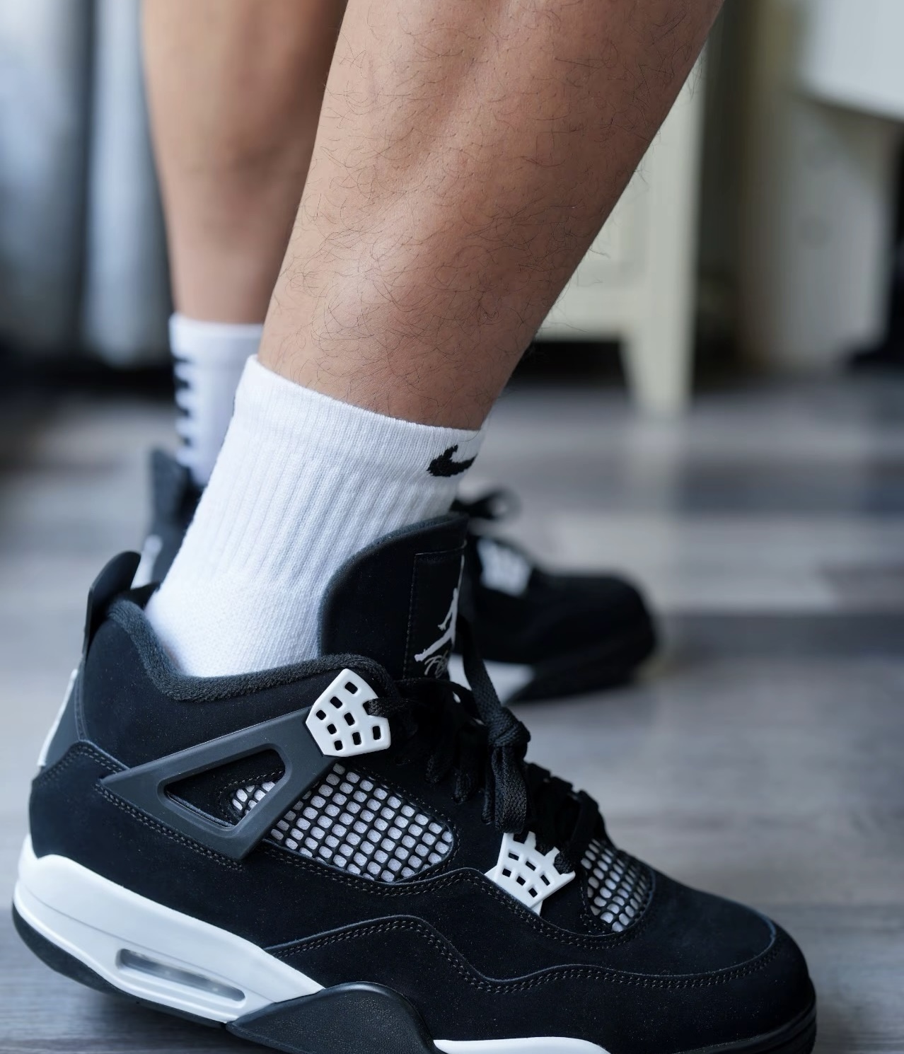    Pkgod  Air Jordan 4 Retro White Thunder FQ8138-001 review Darius 01
