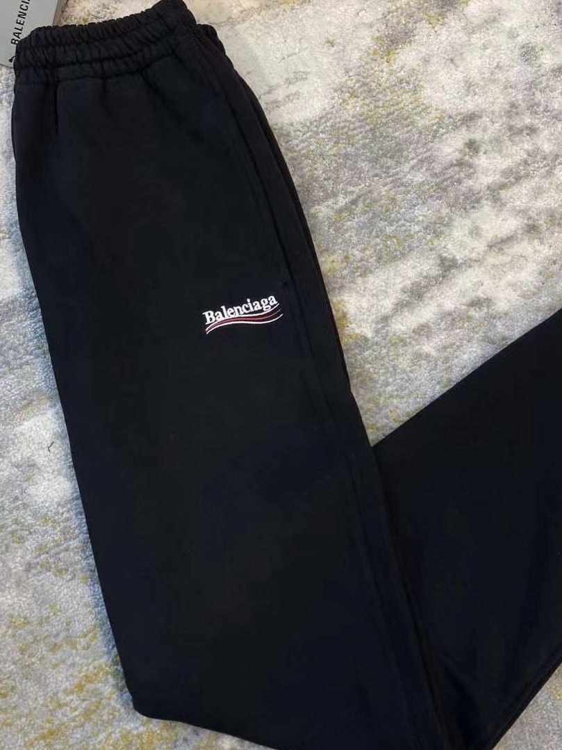 Top Quality Balenciaga Political Campaign Sweatpants Black 641602TIV531070 review Priya 03