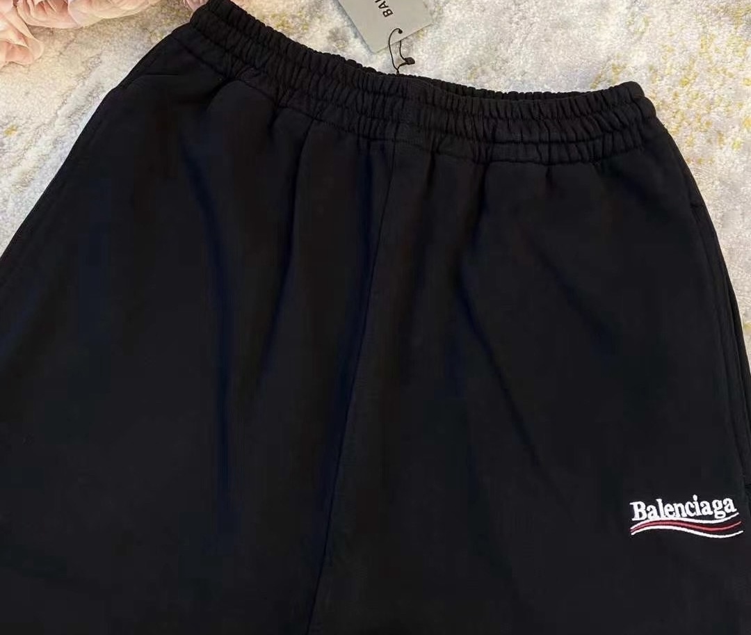 Top Quality Balenciaga Political Campaign Sweatpants Black 641602TIV531070 review Priya 04