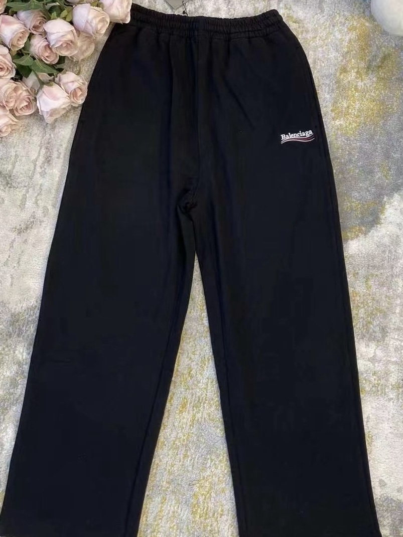 Top Quality Balenciaga Political Campaign Sweatpants Black 641602TIV531070 review Priya 02