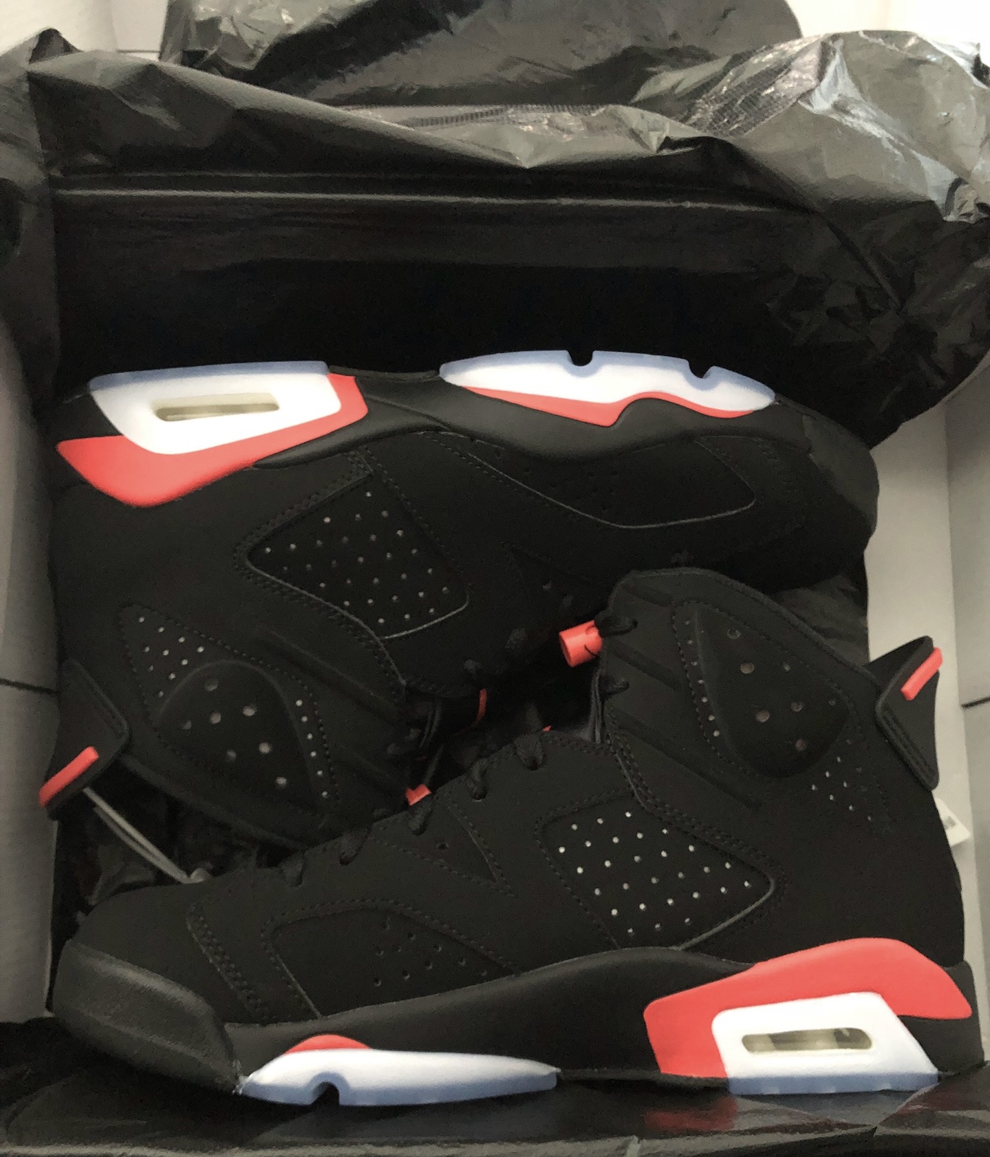 Pkgod Air Jordan 6 Retro Black Infrared 384664-060 review Melissa Parker