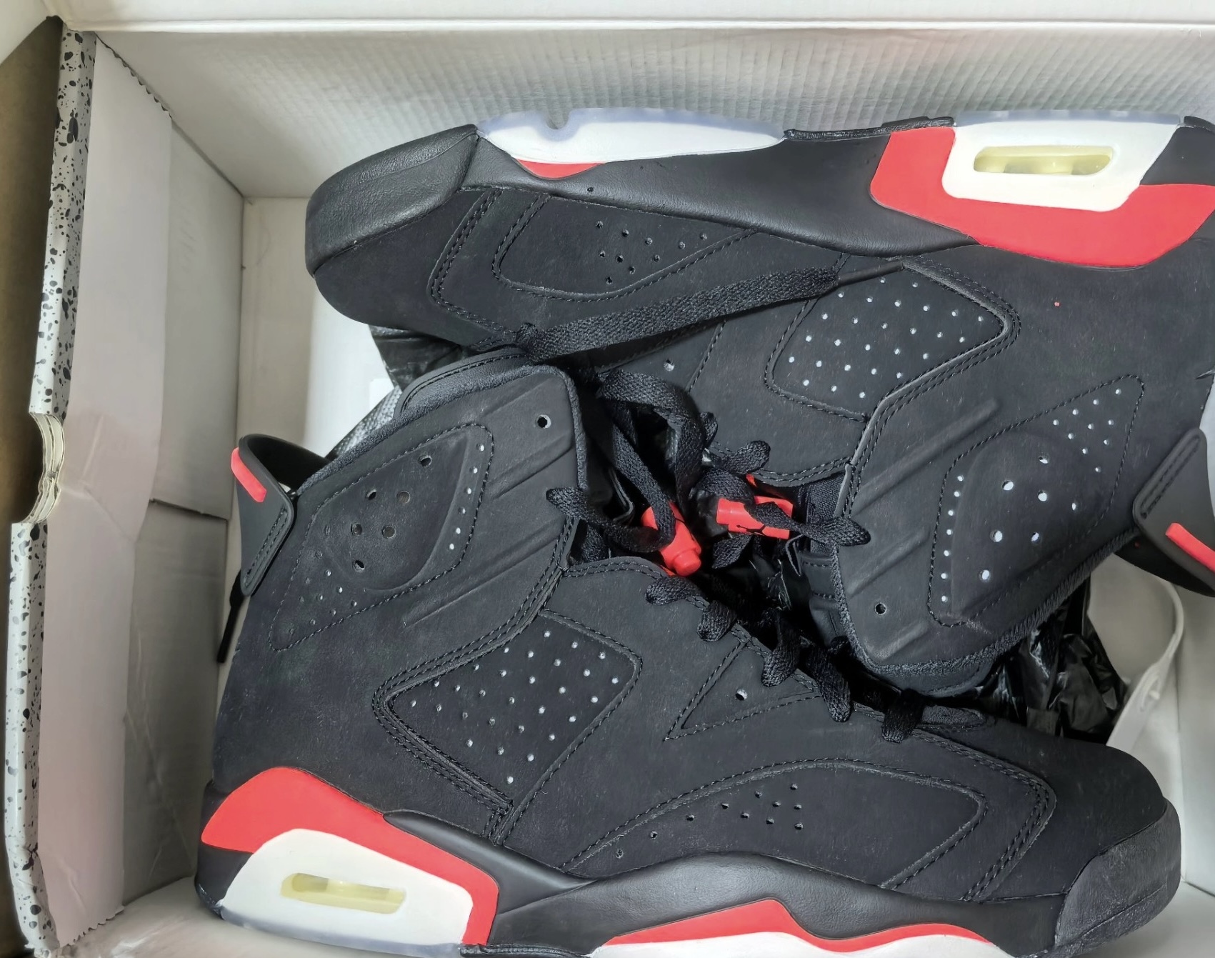 Pkgod Air Jordan 6 Retro Black Infrared 384664-060 review 0