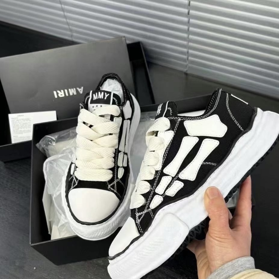 Pkgod AMIRI MMY Bones x Maison MIHARA YASUHIRO Black  AMFOSR1076-001  review 0