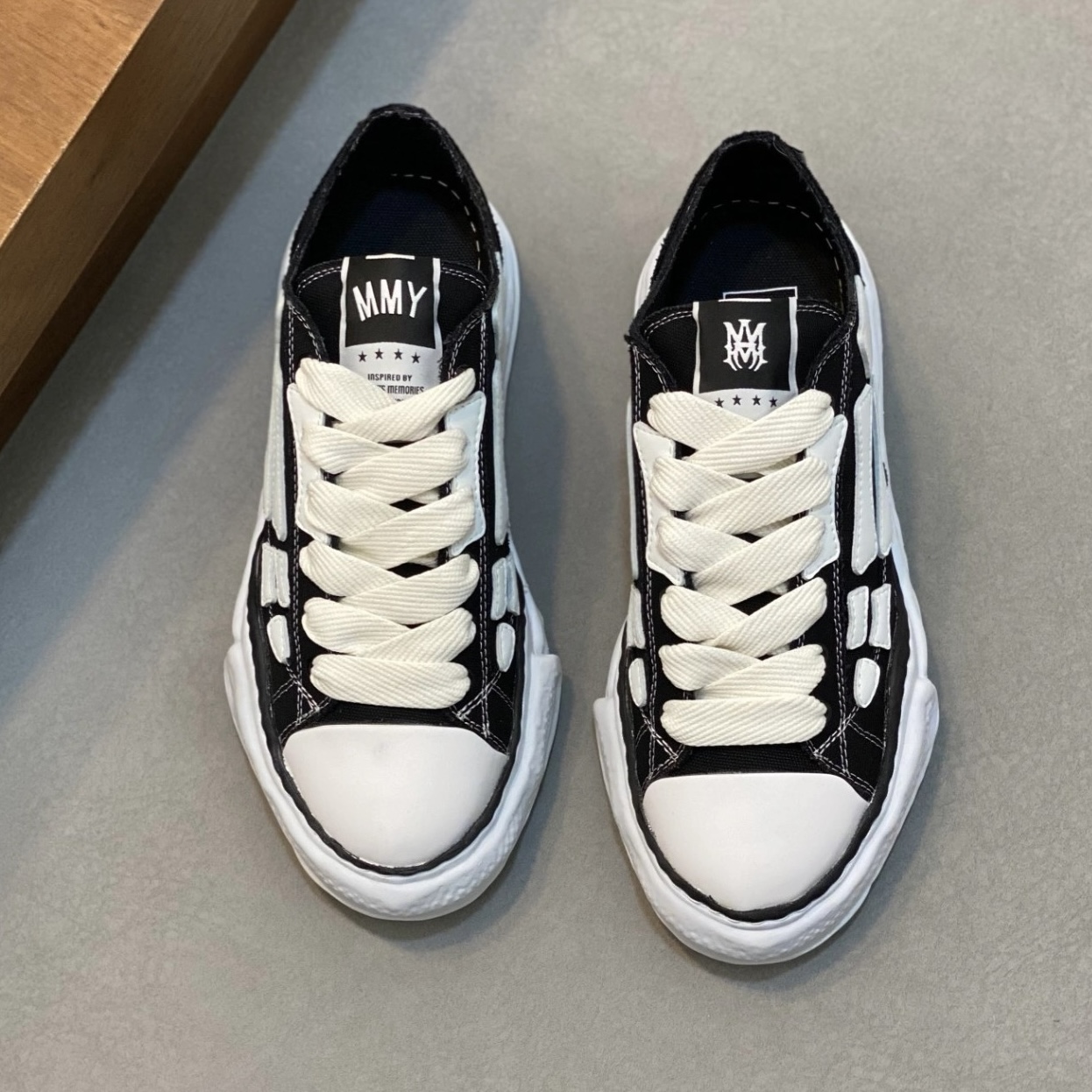 Pkgod AMIRI MMY Bones x Maison MIHARA YASUHIRO Black  AMFOSR1076-001  review 0