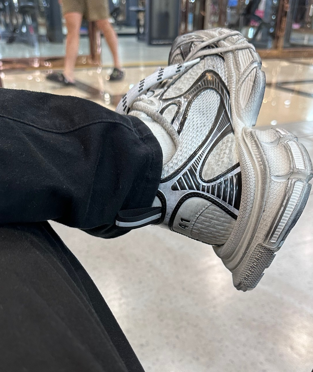 Balenciaga 10.0 White Black Silver(Distress) 734734 W3XL4 9710 review 0
