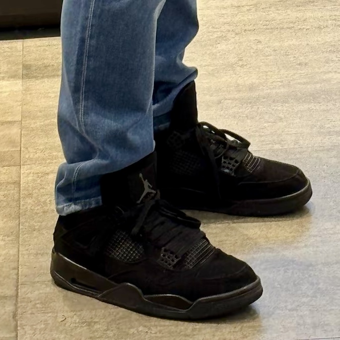 PKgod Air Jordan 4 Retro Black Cat CU1110-010 review 0