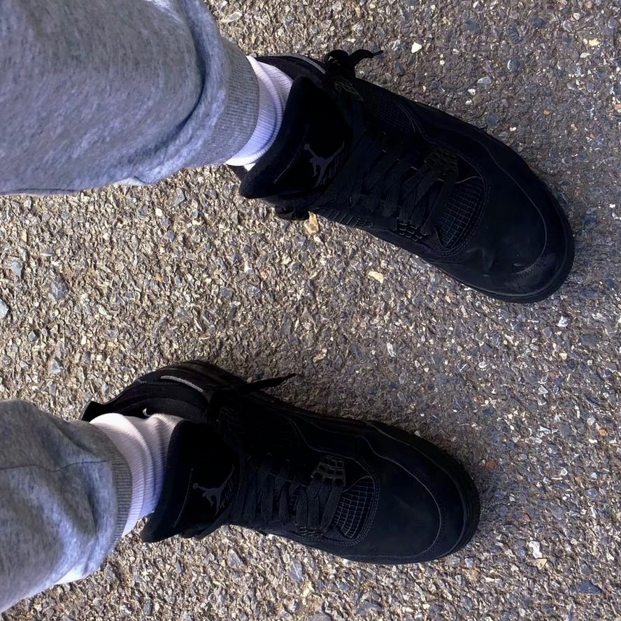 PKgod Air Jordan 4 Retro Black Cat CU1110-010 review 0