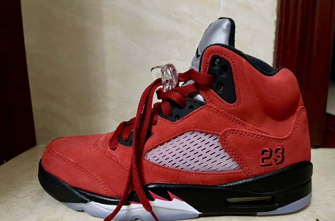 Pkgod Air Jordan 5 Retro Raging Bull Red (2021) DD0587-600 review 1