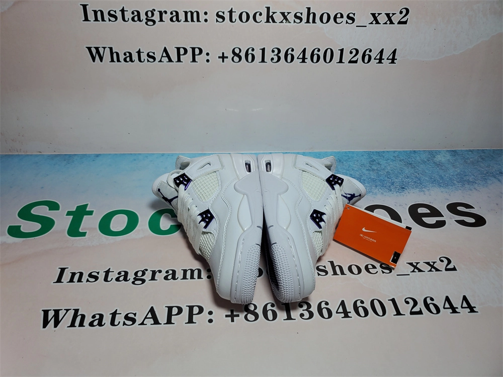 Best Pkgod Air Jordan 4 Retro Metallic Purple QC Pictures