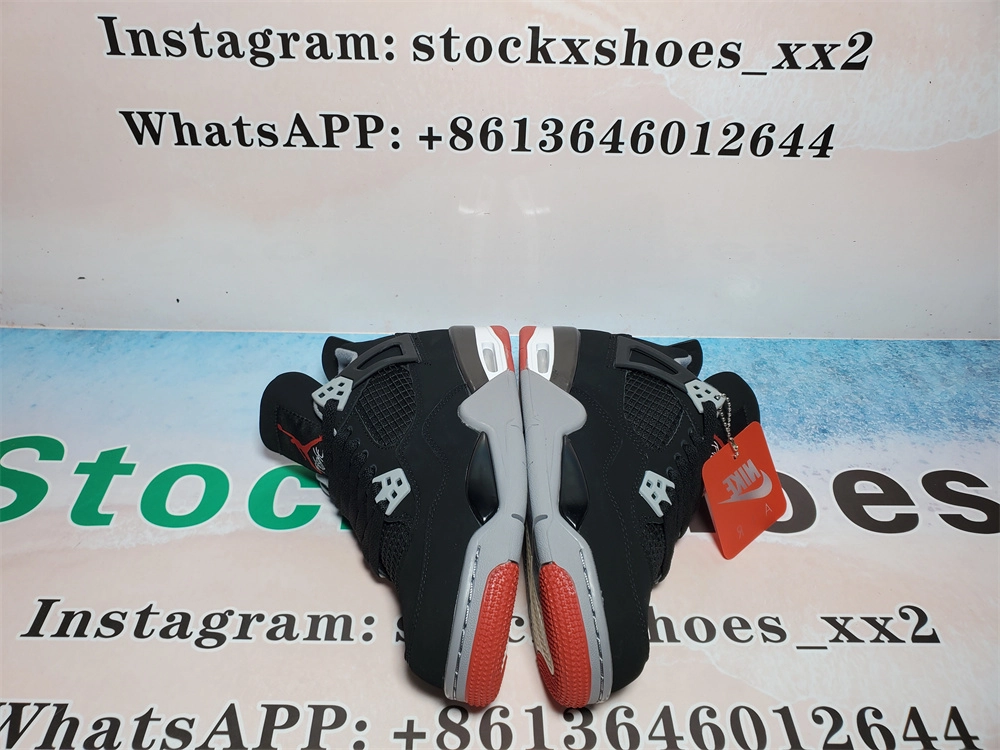 Best Pkgod Air Jordan 4 Retro Bred QC Pictures