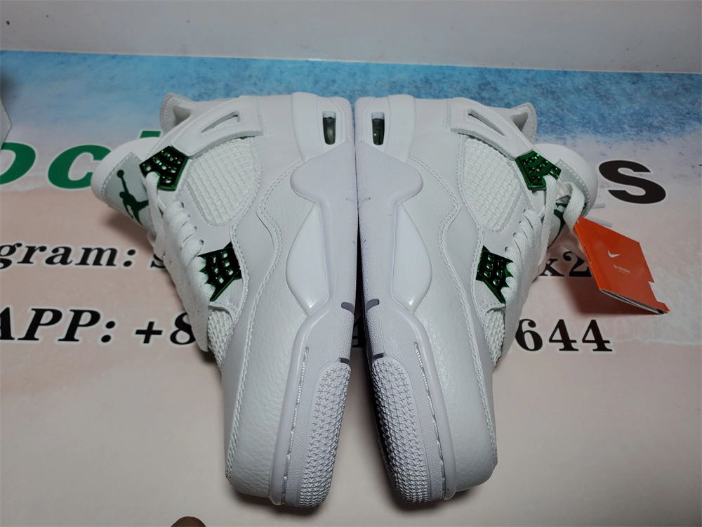 Best Pkgod Air Jordan 4 Retro Metallic Green QC Pictures