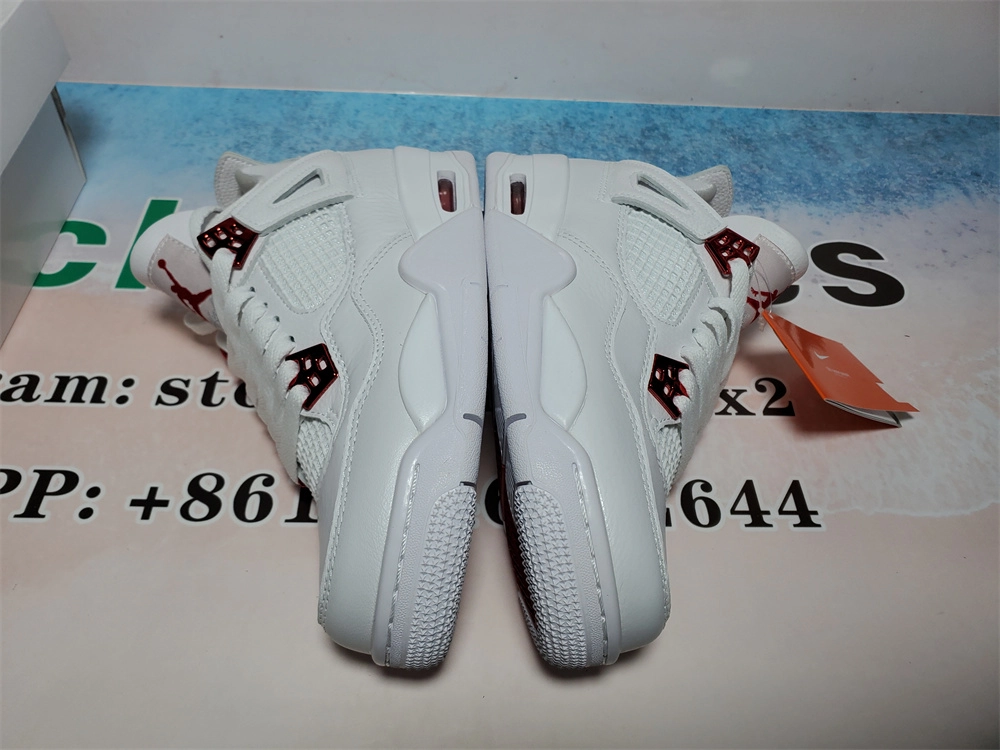 Best Pkgod Air Jordan 4 Retro Metallic Red QC Pictures
