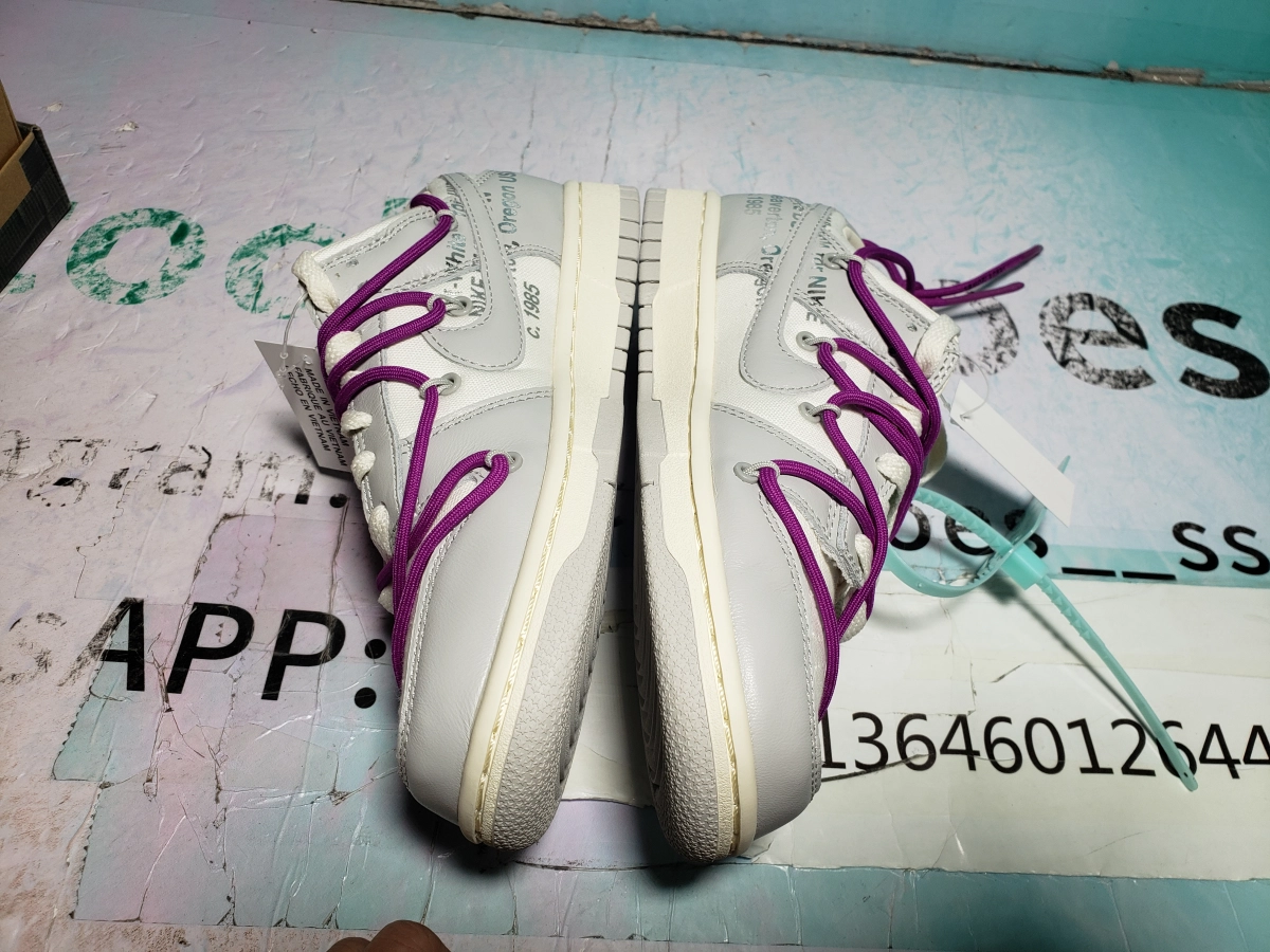 Best Pkgod Nike Dunk Low Off-White Lot 21 QC Pictures