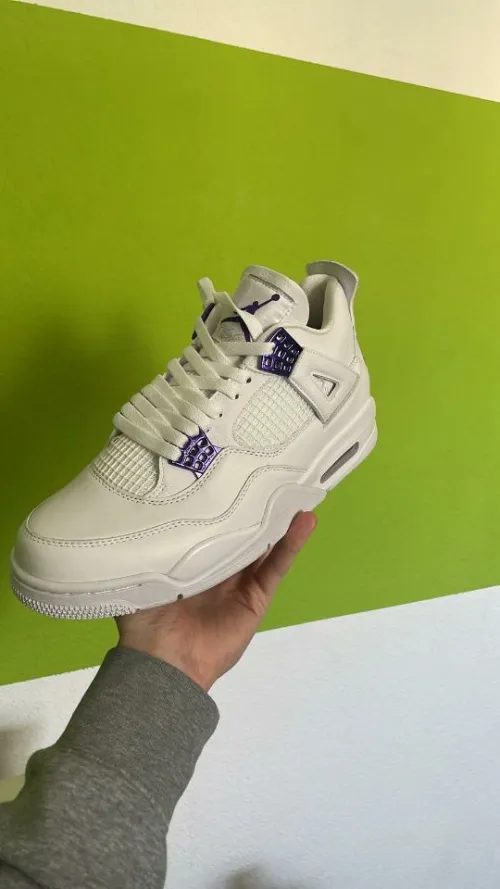 Customers Feedback April 20, 2022 From Stockxshoes-Pkgod Air Jordan 4 Retro Metallic Purple