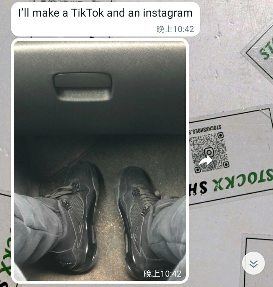 Customers Feedback Step 14, 2023 From Stockx shoes-Pkgod Air Jordan 4 Retro Black Cat