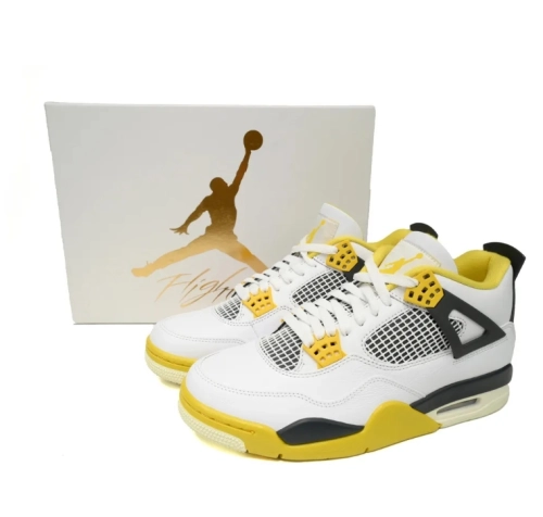 Unboxing Best Air Jordan 4 Retro Vivid Sulfur Video Review From Fake Shoes Website - Stockx Shoes