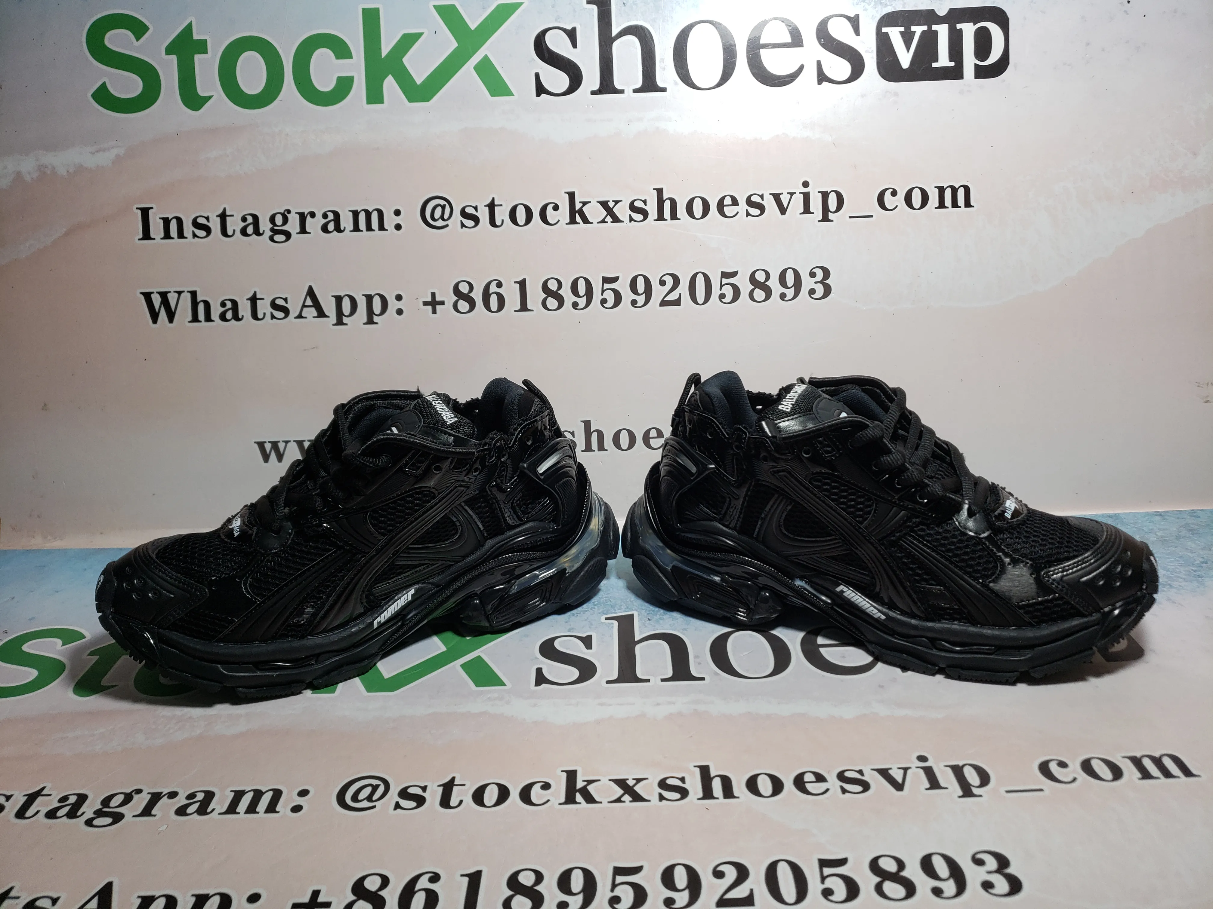Balenciaga Runner LED Black QC Top View