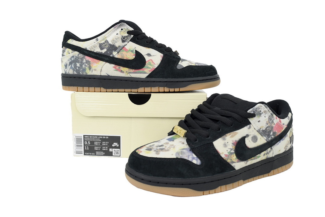 FC God Batch Supreme × Nike Dunk Low Rammellzee FD8778-001