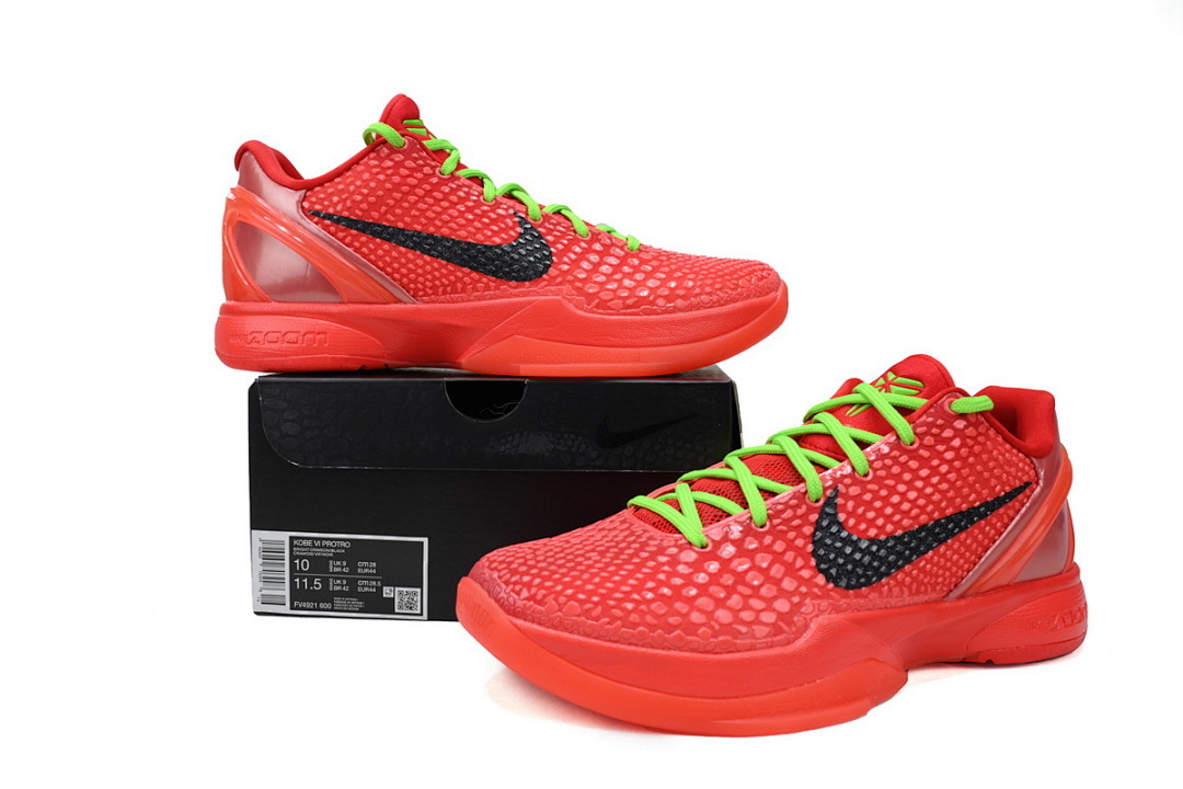 Nike Kobe 6 proto reverse grinch FV4921