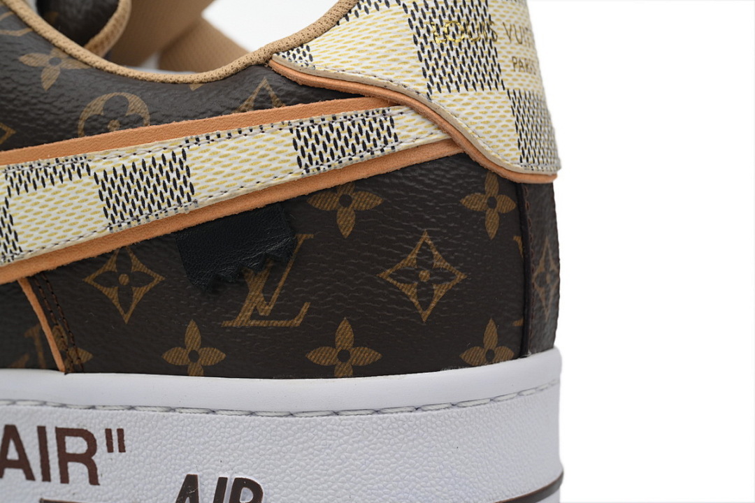 God Batch LOUIS VUITTON x Nike Air Force 1 Coffee