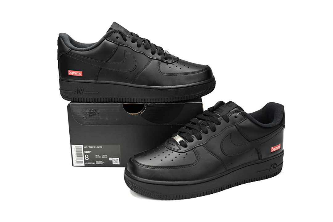 LJR Batch Nike Air Force 1 Low Supreme Black CU9225-001