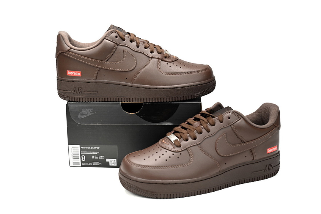 Supreme x Nike Air Force 1 Low "Baroque Brown" CU9225-200