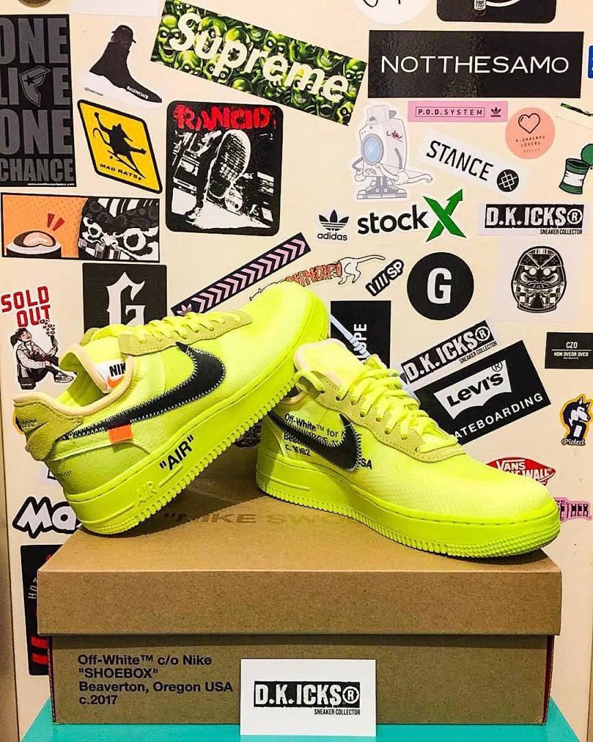  God Batch Nike Air Force 1 Low Off-White Volt AO4606-700