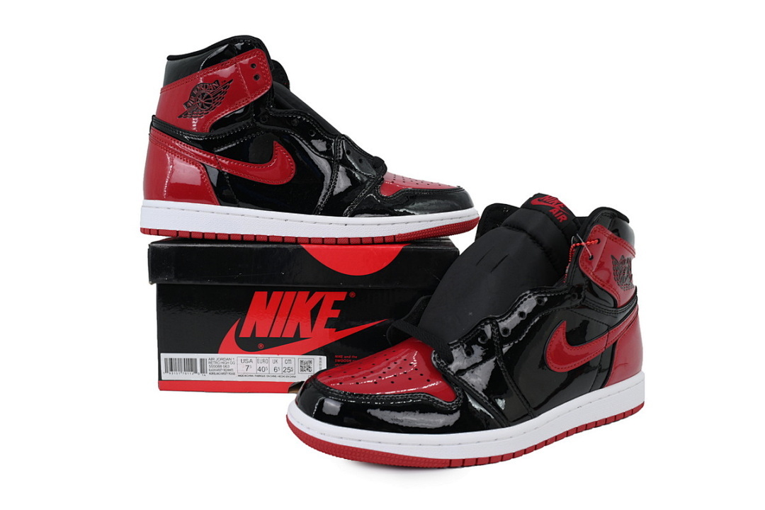 LJR Batch Air Jordan 1 High OG Bred Patent 