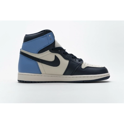 LJR Batch Air Jordan 1 Retro High Obsidian UNC 555088-140 02
