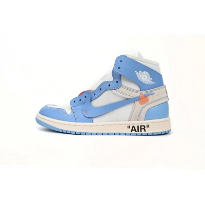 God Batch Air Jordan 1 Retro High Off-White University Blue  01