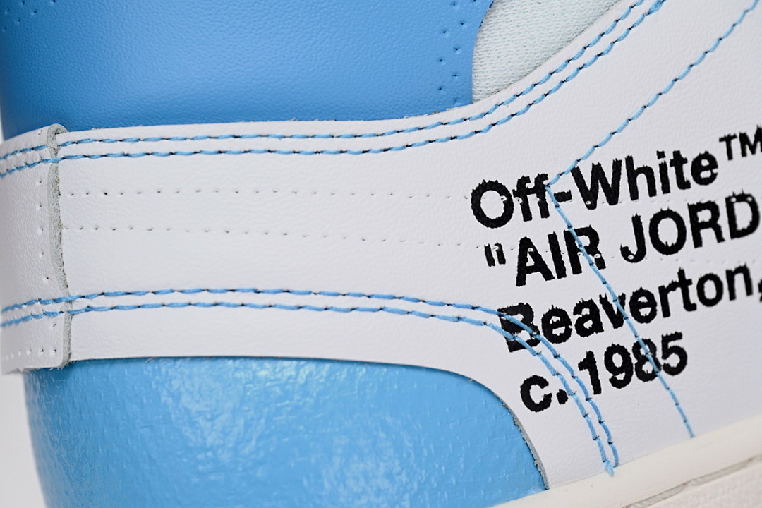 God Batch Air Jordan 1 Retro High Off-White University Blue 