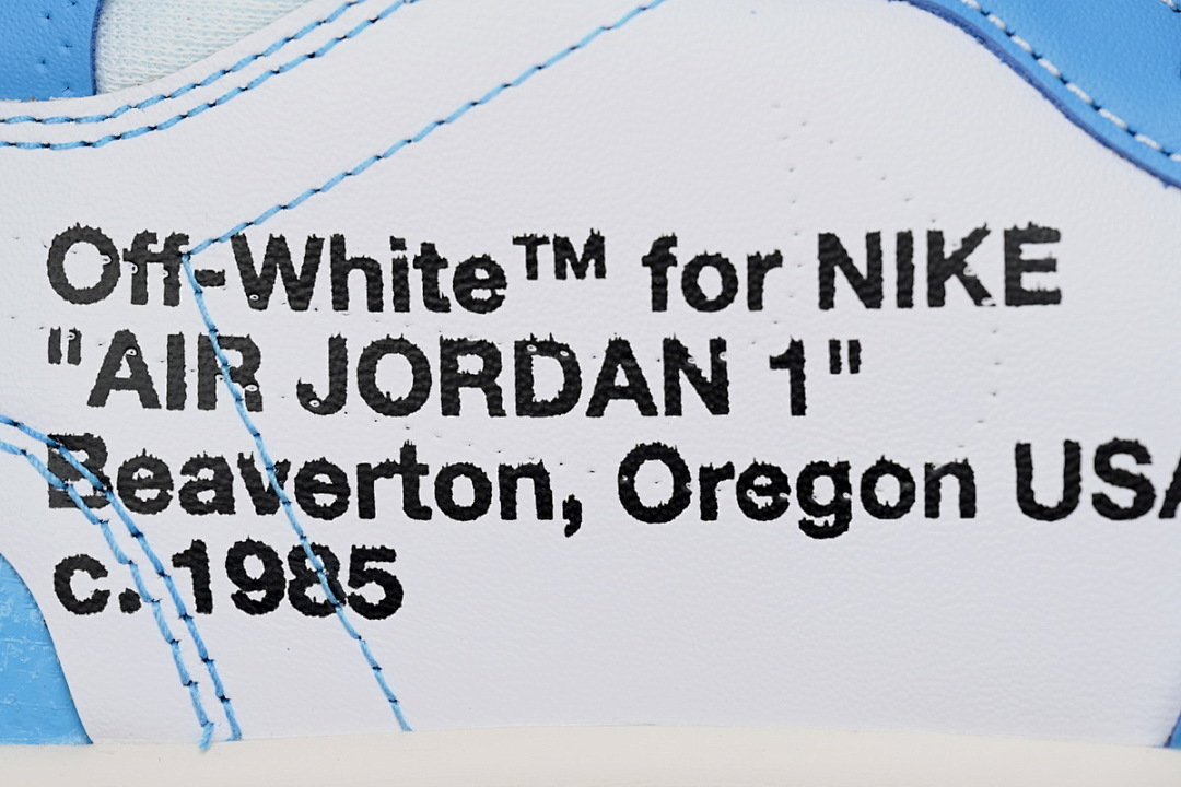 God Batch Air Jordan 1 Retro High Off-White University Blue 