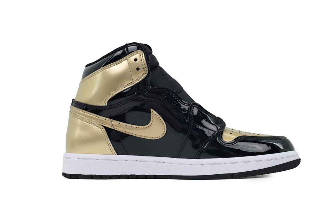 God Batch Air Jordan 1 Retro High NRG Patent Gold Toe