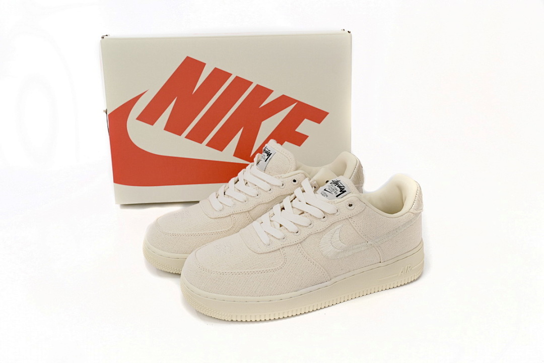 LJR Batch Nike Air Force 1 Low Stussy Fossil CZ9084-200