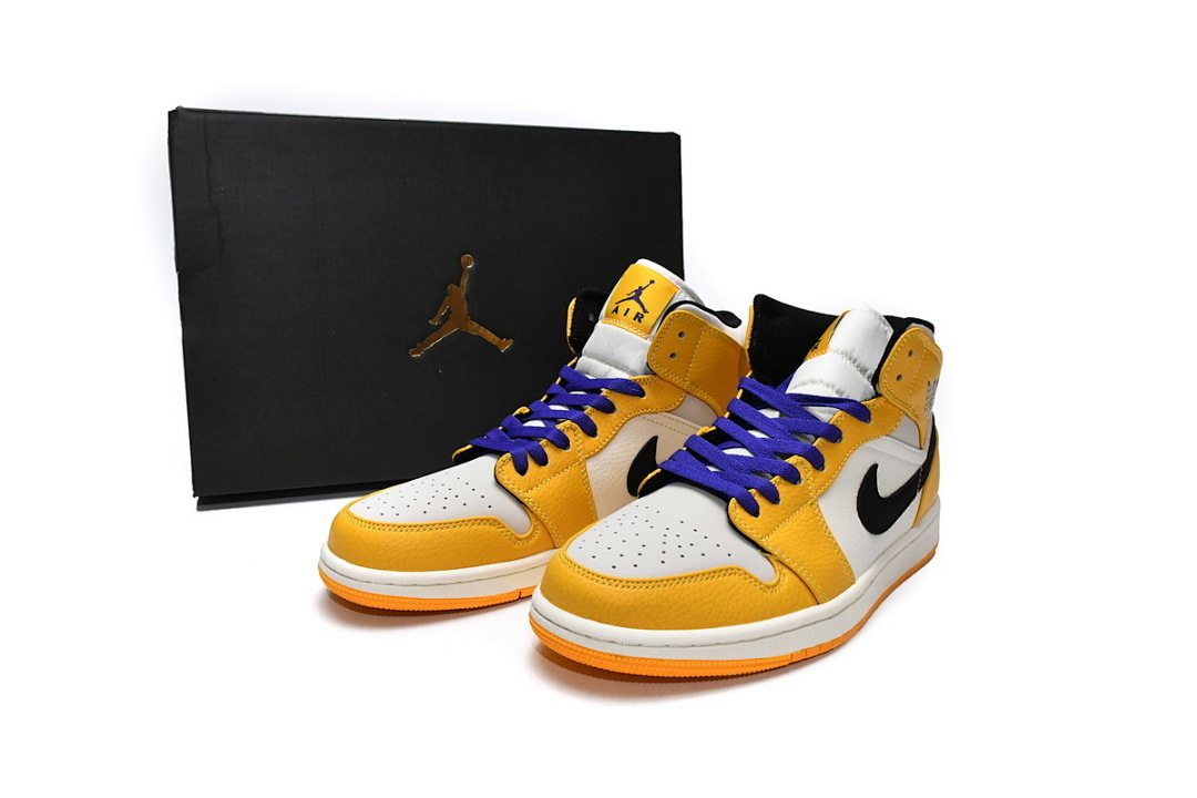 Air Jordan 1 Mid SE Lakers 852542-700