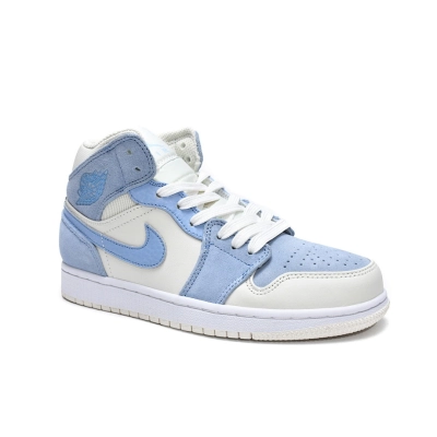  Air Jordan 1 Mid Mixed Textures Blue 02