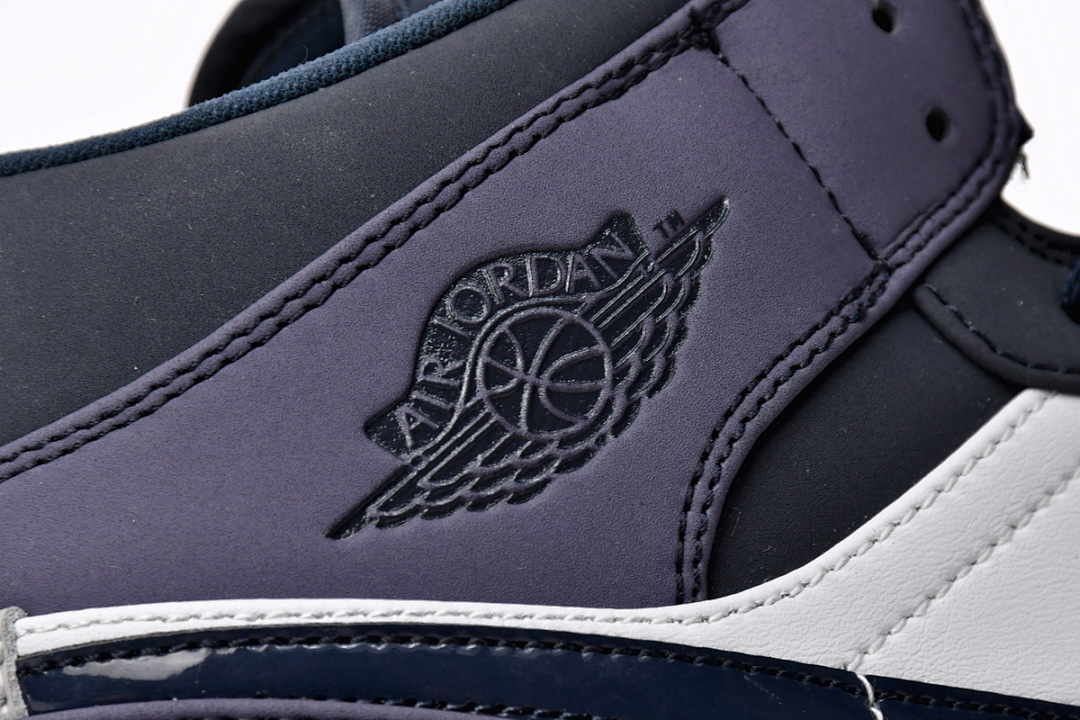 Air Jordan 1 Mid Obsidian Sanded Purple 554724-445