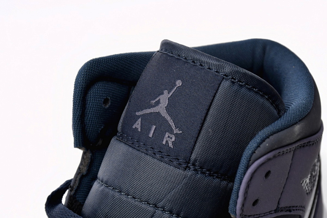 Air Jordan 1 Mid Obsidian Sanded Purple 554724-445