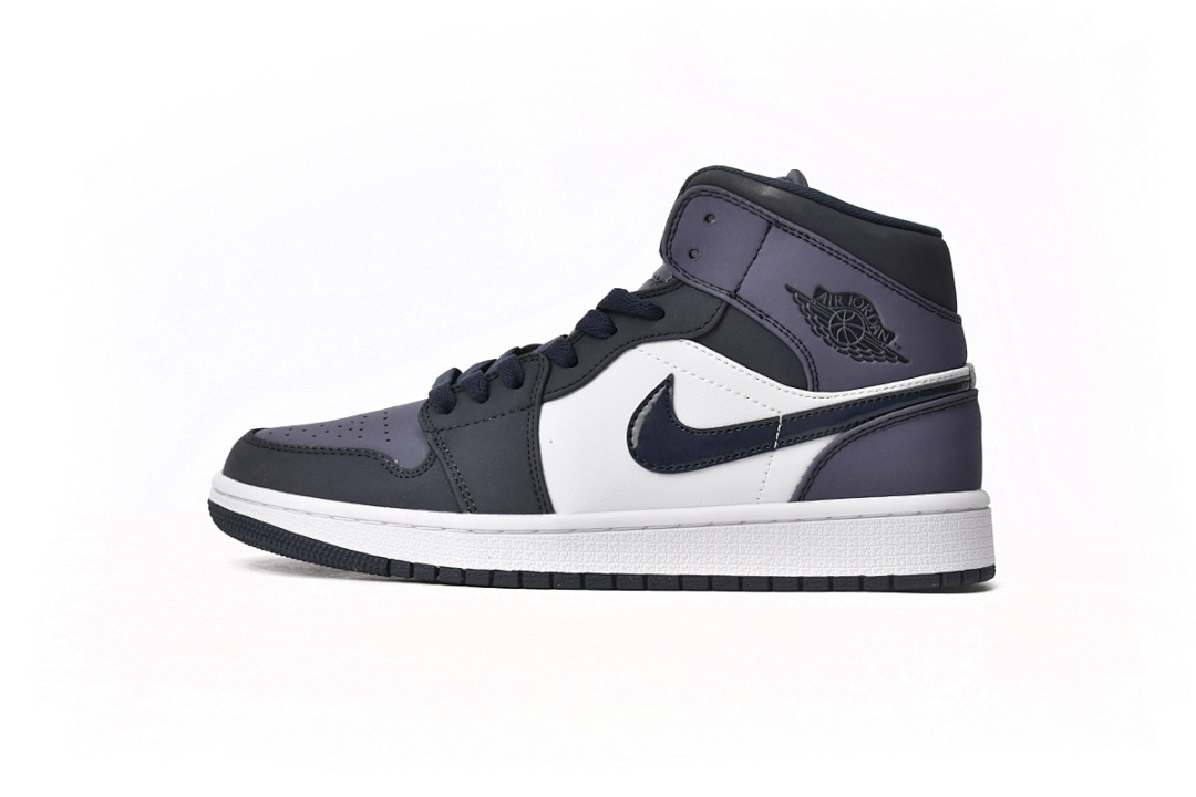 Air Jordan 1 Mid Obsidian Sanded Purple 554724-445