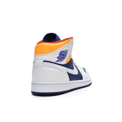  Air Jordan 1 Mid Royal Blue Laser Orange 554724-131 02