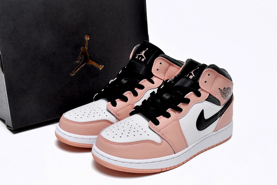 Air Jordan 1 Mid Pink Quartz (GS) 555112-603