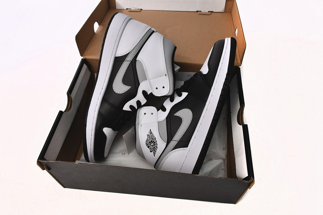 Air Jordan 1 Mid White Shadow 554724-073