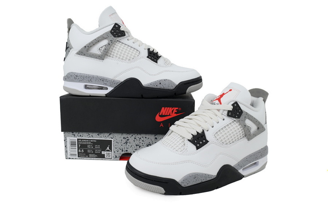 God Batch Air Jordan 4 Retro White Cement (2025) FV5029-100