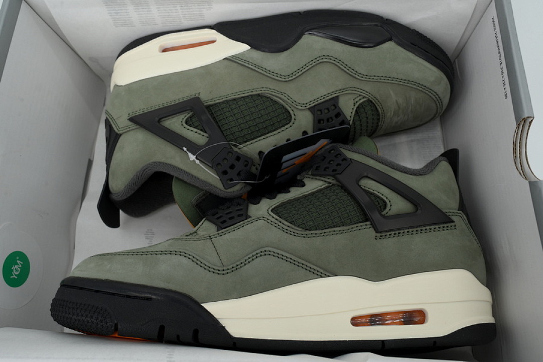  God Batch Undefeated x Air Jordan 4 Retro Green Black IB1519-200