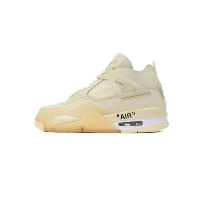 God Batch Air Jordan 4 Retro Off-White Sail CV9388-100 01